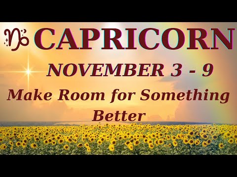Видео: ♑ КОЗЕРОГ – ЕЖЕНЕДЕЛЬНОЕ ТАРО С 3 ПО 9 НОЯБРЯ | 🌿 Очищение ✨ Очистите пространство, чтобы приветс...