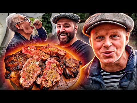 Видео: Порвали Гриль!! Стейки Ребра Вырезка BBQ! SABER Жарит Лучше Всех