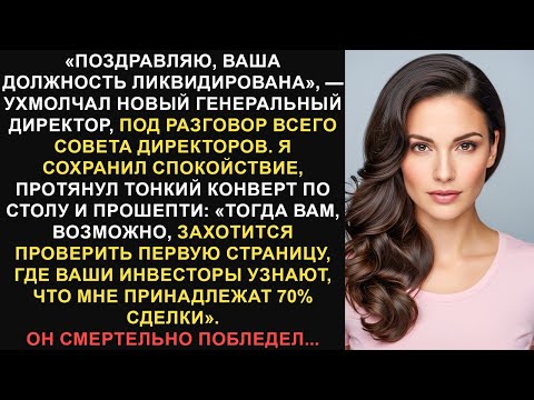 Видео: Меня уволили перед всем советом директоров, и я заставил их пожалеть об этом самым худшим образом...