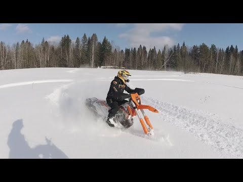 Видео: Зимний вайб прошлого сезона #smfsnowbike #smf127pro