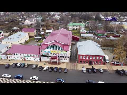 Видео: Данилов  Центр города с высоты птичьего полёта