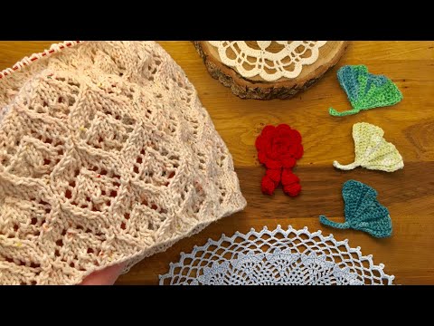 Видео: Мода и Русская Ажурная Красота. Схема узора Джемпер летний Вязание спицами
