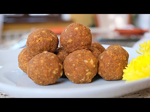 Видео: Индийские сладости Ладду. Как приготовить вкусный десерт без сахара из нутовой муки (нута). Рецепт.