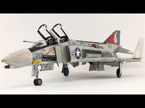 Видео: 1/48 Tamiya F-4 Phantom | Модель самолета №9