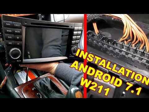 Видео: Mercedes W211 Подробная Установка Android DVD Радио (COMAND AUDIO) CANBUS (Кнопки руля) и Декодер