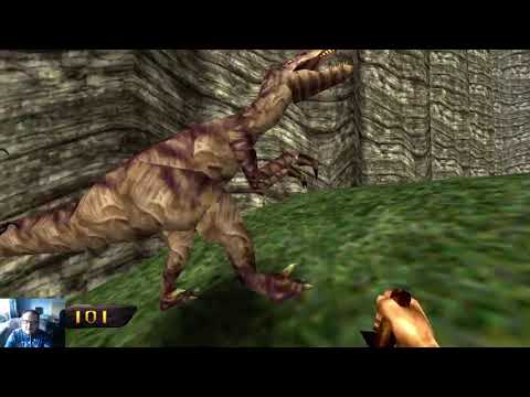 Видео: Turok ( 1997 г. ) Пройти на макс уровне сложности с русификатором текста. ( Часть 1 )