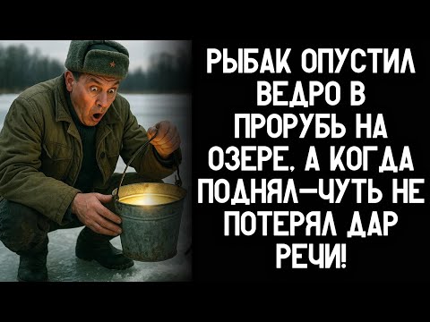Видео: Рыбак опустил ведро в прорубь на озере, а когда поднял-чуть не потерял дар речи!
