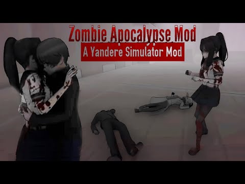 Видео: Прошла на две концовки зомби мод на Яндере симулятор / Yandere Simulator Zombie Apocalypse Mod