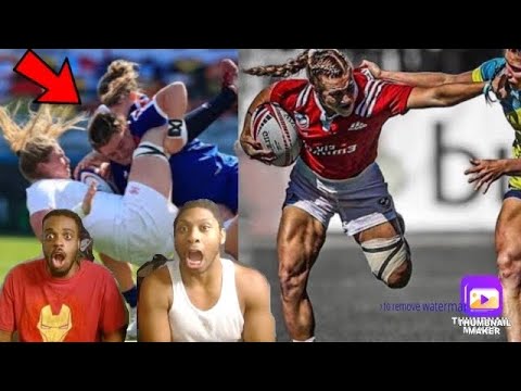 Видео: Первая реакция на женское регби: БОЛЬШИЕ УДАРЫ и ГИГАНТСКИЕ ЗАХВАТЫ!