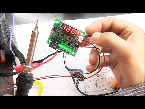 Видео: Подключаем к паяльнику терморегулятор W1209, при помощи LM358, тест до температуры 400 градусов.