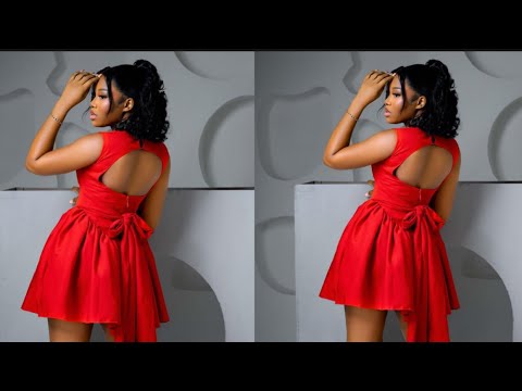 Видео: Как раскроить и сшить стильное платье в стиле королевы Анны с вырезом королевы Анны и сборками по...