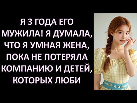 Видео: Я 3 ГОДА ЕГО МУЖИЛА! Я ДУМАЛА, ЧТО Я УМНАЯ ЖЕНА, ПОКА НЕ ПОТЕРЯЛА КОМПАНИЮ И ДЕТЕЙ, КОТОРЫХ ЛЮБИ