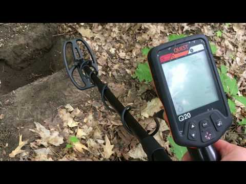 Видео: QUEST Q 20  ! Тест глубины Quest Q20 в грунте на штатной катушке