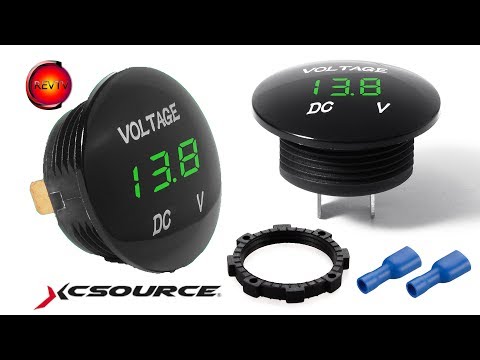 Видео: Вольтметр круглой формы XCSOURCE
