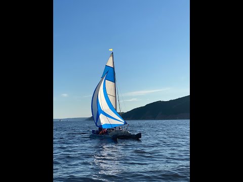 Видео: Поход на парусных катамаранах по р. Волга от Свияжска до Булгар в июле 2022 г.