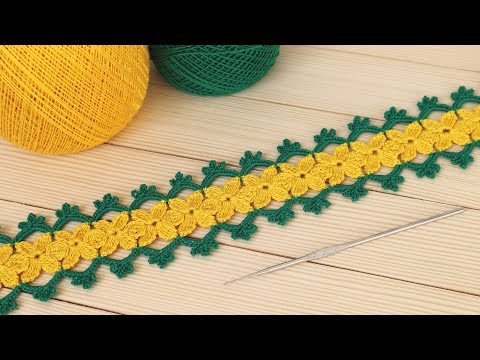 Видео: Простое ЛЕНТОЧНОЕ КРУЖЕВО с цветами ВЯЗАНИЕ КРЮЧКОМ мастер-класс  How to Crochet Lace with Flowers