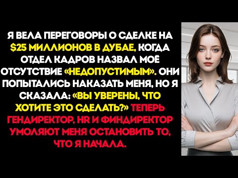 Видео: HR назвал моё отсутствие неприемлемым — а я в это время вёл переговоры о сделке на 25 миллионов