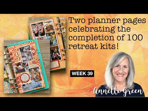 Видео: Две страницы планировщика, посвященные завершению сборки 100 наборов для ретрита!