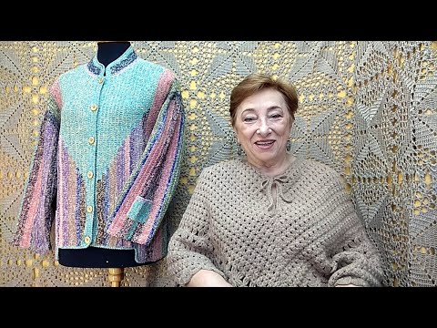 Видео: Пинке. Жакет "Дачный". Мастер-класс по вязанию крючком от О. С. Литвиной.