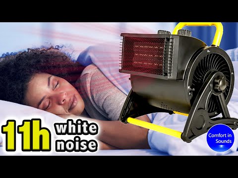 Видео: Белый шум, мгновенное засыпание, шум обогревателя для сна, отдыха, учебы, новая комбинация