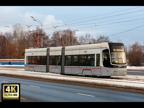 Видео: 15 маршрут трамвая. 02.12.2023 год. Москва.