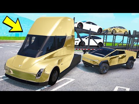 Видео: УГНАЛ ЦЕЛУЮ ФУРУ С ЗОЛОТЫМИ ТЕСЛАМИ ЗА 180 СЕКУНД! БИТВА ВОРОВ ГТА 5! ОБЗОР МОДА В GTA 5!