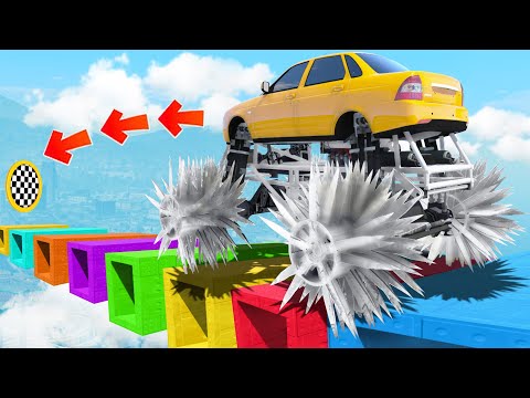 Видео: КАК ДАЛЕКО СМОЖЕТ ЧИТ МОНСТР ТРАК ПРОЕХАТЬ ПО ДЫРЯВЫМ БЛОКАМ? ЭКСПЕРИМЕНТЫ В ГТА 5 ОНЛАЙН