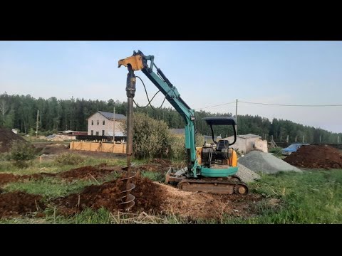 Видео: Второй сезон на миниэкскаваторе , приносит плоды. Поиск помощника-универсала