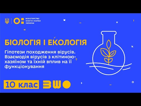 Видео: 10 клас. Біологія і екологія. Походження вірусів. Взаємодія вірусів з клітиною-хазяїном