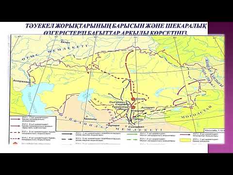 Видео: "Тәуекел хан тұсындағы Қазақ хандығының оңтүстік шекараларының нығаюы"