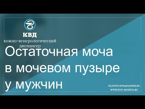 Видео: 135  Остаточная моча в мочевом пузыре у мужчин