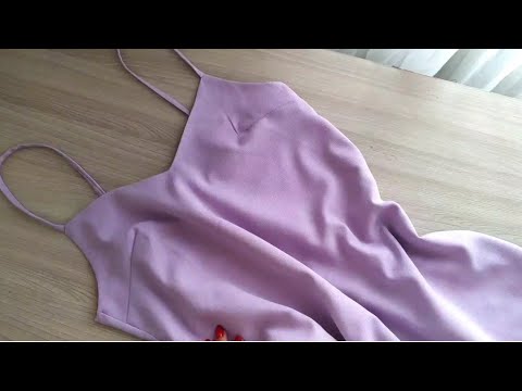 Видео: ✂️❤️🍒Летнее платье-сарафан на подкладке. Шью из тонкого льна с батистом.