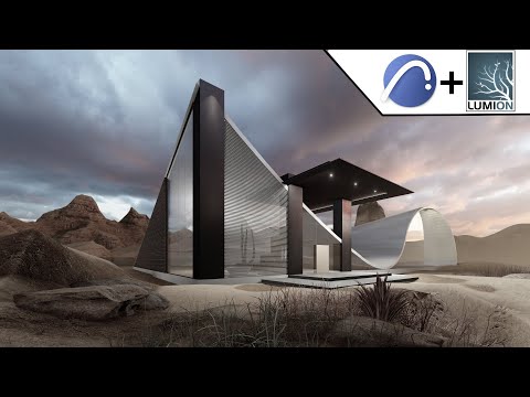 Видео: Современный дом в пустыне | Сложные формы ArchiCAD + LumiON