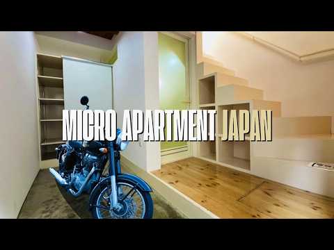 Видео: Мотоциклетно-дружелюбная микро-квартира | Тур по квартире в Японии【23,68 м²】#жизньвЯпонии