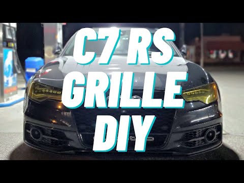 Видео: Сделай сам: снятие переднего бампера Audi A6 C7 и установка решетки радиатора RS6