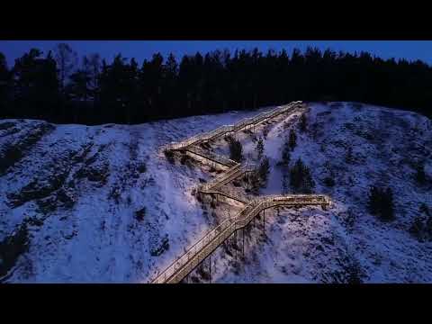 Видео: Лестница из Удачного на Гремячую гриву в Красноярске