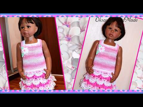 Видео: Майка топ крючком. Мастер класс. Tank top crochet