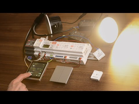 Видео: Интеграция беспроводных модулей управления освещением Philips Xitanium с KNX.