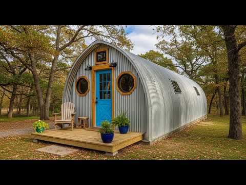 Видео: Бюджетный и доступный дом из Quonset Hut, который стоит увидеть