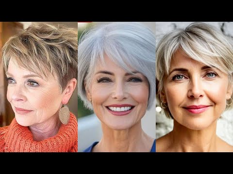 Видео: Стрижка для женщин 50+, 60+ и 70+ — женская стрижка