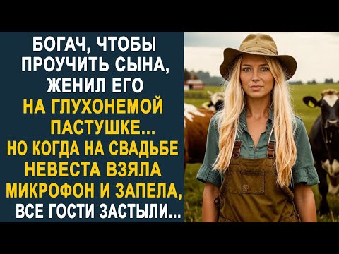 Видео: Богач женил сына на глухонемой пастушке. Но когда на свадьбе невеста взяла микрофон и запела...