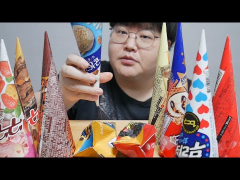 Видео: 10 видов мороженого мукбанг в Корее