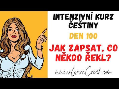 Видео: Курс чешского 100: Как записать то, что кто-то сказал?