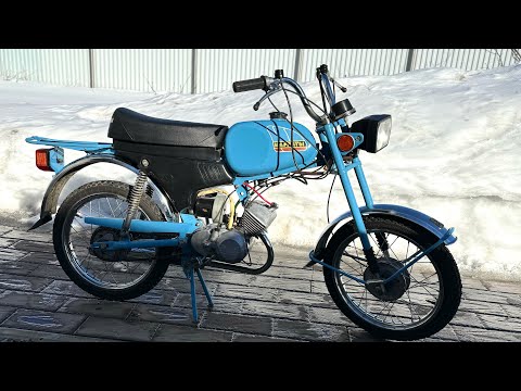 Видео: Новый мопед «Карпаты» 1989 года 35 лет без эксплуатации !