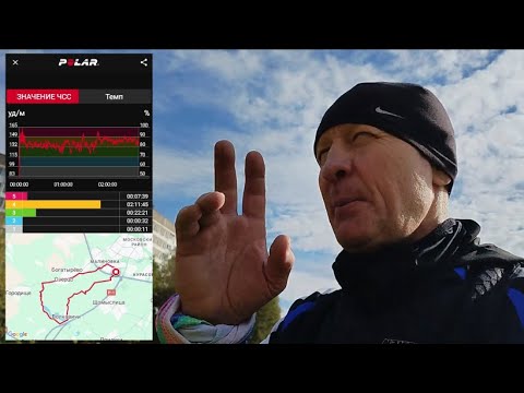 Видео: Дед 60+лет. 21км (полумарафон) как еженедельная тренировка ... #running #бег #sports #спорт