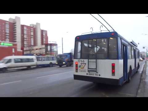Видео: Троллейбус Санкт-Петербурга 8-86: БТЗ-5276-04 б.1766 по №37 (12.02.18)