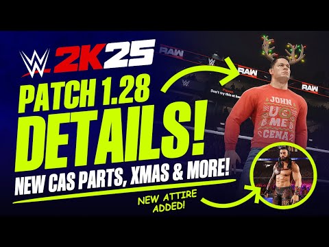 Видео: Обновление WWE 2K25 1.28: новые костюмы и детали CAS, рождественский контент, ThunderDome, глава ...
