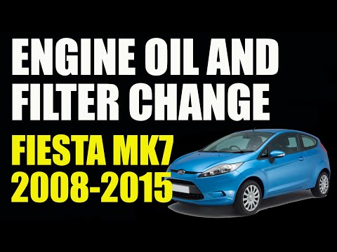 Видео: Ford Fiesta Mk7 (2008-2015) Как заменить масло и фильтр на двигателе 1,25 л