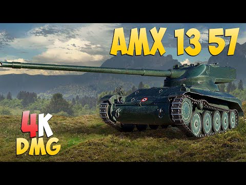 Видео: AMX 13 57 - 8 Kills 4K DMG - Комар! - Мир Танков