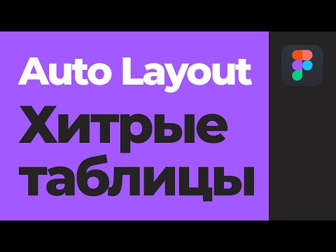 Видео: Новые Auto Layout и умные таблицы в Figma